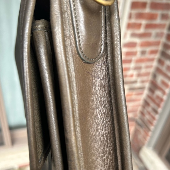 Vintage coach olive station bag style 5130 green leather crossbody retro 90s y2k - Picture 14 of 15